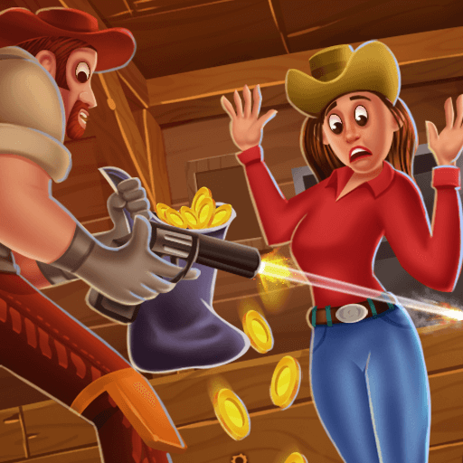 Saloon Robbery Logo
