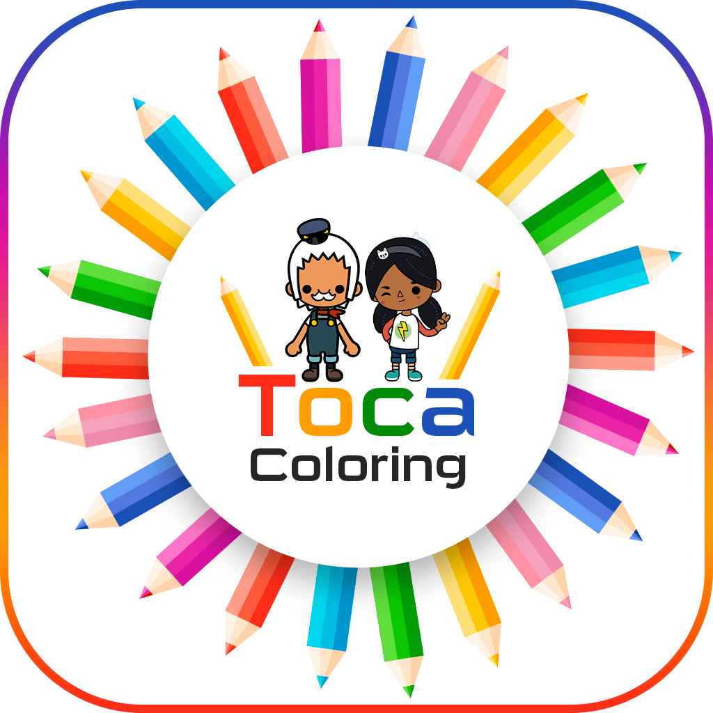 Toca Coloring Game Logo